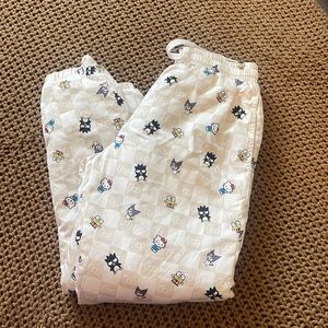 Forever21 x hello kitty checkered jogger pants